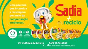 A Sadia, a marca mais valiosa de alimentos do país* e que celebra seus 80 anos em 2024, reforça seu compromisso com a sustentabilidade com a compensação de 100% das embalagens pós-consumo. 
